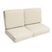 Brayden Studio® Outdoor Seat/Back Cushion Polyester in White/Brown | 3 H x 47 W in | Wayfair 88F8A758A38946D7BB5DD51265BBB555