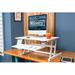 Symple Stuff Height Adjustable Standing Desk Converter Wood in White | 32 W x 34 D in | Wayfair 459E69A799F042849A5F543C62B14FB8