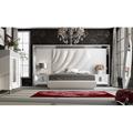 Hispania Home London Tufted Standard Bed Upholstered/Faux leather in Black | 61 H x 135 W x 85 D in | Wayfair BEDOR129-KHG