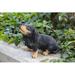 Hi-Line Gift Ltd. Howling Dachshund Puppy Statue in Black/Brown | 6.18 H x 4.33 W x 6.69 D in | Wayfair 87703-P