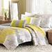 Red Barrel Studio® Broadwell Floral 6 Piece Reversible Cotton Quilt Set Cotton Sateen in Yellow | Wayfair RDBS3541 29495808