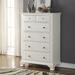 Darby Home Co Chintakindi 38" W 5 Drawer Chest Wood in White | 54 H x 38 W x 18 D in | Wayfair 11EA00DA84D94BE89BDD7D9005D253BC