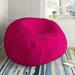 Latitude Run® Large Bean Bag Chair & Lounger Scratch/Tear Resistant/Microfiber/Micro/Microfiber/Micro in Red/Pink | 34 H x 60 W x 60 D in | Wayfair