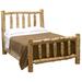 Loon Peak® Lytle Solid Wood Low Profile Standard Bed Wood in Brown | 60 H x 64 W x 92 D in | Wayfair 25C9BA679F7C489FA53A253935BF4DB8