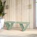 Arlmont & Co. Corralitos Eco-Friendly Wooden Outdoor Bench Wood/Natural Hardwoods in Green/Brown | 17 H x 54 W x 16 D in | Wayfair