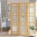 Earnhardt Shoji 3 Panel Room Divider Heavy Duty Rice Paper/Wood in Brown/White Laurel Foundry Modern Farmhouse® | 70 H x 54 W x 1 D in | Wayfair