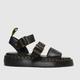 Dr Martens gryphon quad sandals in black