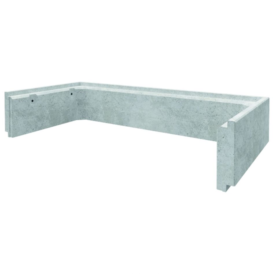 ACO Betonaufsatz Grau für Betonlichtschacht, 1270x200 mm, 600 mm Image