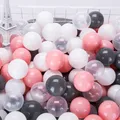 Boules colorées écologiques en plastique souple lot de 100 pièces jouets de natation pour enfants