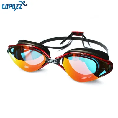 Copozz lunettes professionnelles Anti-buée Protection UV lunettes de natation réglables hommes