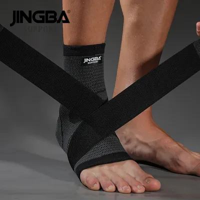 JINGBA – SUPPORT de cheville en Nylon 3D 1 pièce Bandage protecteur de cheville pour Football