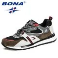 BONA-Chaussures de sport en cuir pour homme baskets de course tennis marche ChimFitness