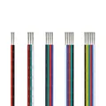 Fil électrique 2/3/4/5/6 broches, 22/20/18awg, câble de connecteur LED, 5/10/20/50/100m, câble électrique pour bande LED RGB 3528 2835