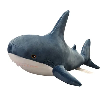 Requin en peluche de grande taille 80/100cm jouet drôle et doux oreiller coussin cadeau pour