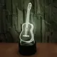 Veilleuse créative en forme de guitare 3D 7 couleurs changeantes lampe tactile décorative 11UA