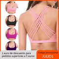 SEXYWG-Soutien-gorge de sport à dos croisé pour femme dos ouvert dos nu sexy glaTop fitness