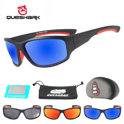 QUESHARK – lunettes de soleil polarisées pour hommes pêche randonnée pêche sport cyclisme