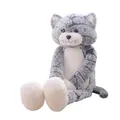 Peluche chat rose et gris noir 50/90cm jouets de haute qualité cadeau d'anniversaire pour enfants