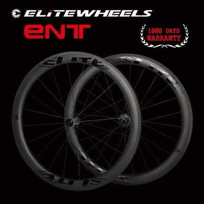 ELITEWHEELS – roues de vélo de route en Fiber de carbone 700c or-ud mat Tubeless prêt de