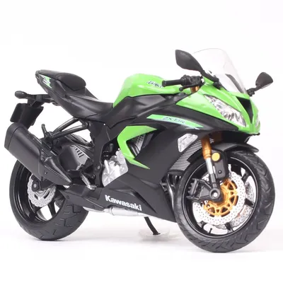 Automaxx – modèle de moto de course pour enfants échelle 1:12 vert Kawasaki Ninja ZX6R ZX-6R 636