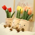 Plantes succulentes en peluche tulipe réaliste jouet de décoration en peluche décor d'étagère