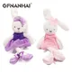 Lapin mignon en tissu avec robe pour bébé et enfant peluche poupée animal doux ballet cadeau