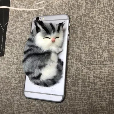 Peluche de chat endormi en fourrure pour adultes et enfants poupées de téléphone en peluche animal