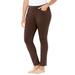 Plus Size Women's The Knit Jean by Catherines in Chocolate Ganache (Size 1X)