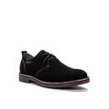 Men's Men's Finn Oxford, Plain Toe - Suede Shoes by Propet in Black (Size 14 M)
