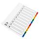 [Box of 25] A4 Strong Numbered 1-10 Ring Binder File Index Dividers Subject Folder Cards
