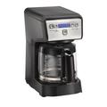 Hamilton Beach® 12 Cup Compact Programmable Coffee Maker Plastic in Black/Gray | 12.2 H x 10.3 W x 7.3 D in | Wayfair 46200
