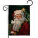 Breeze Decor Santa Portrait 2-Sided Polyester 1'6.5" x 1'1" Garden Flag in Black | 18.5 H x 13 W in | Wayfair BD-XM-G-114095-IP-DB-D-US12-SB