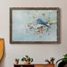 The Holiday Aisle® Blue Bird in Winter - Picture Frame Painting Print on Canvas Canvas, in Blue/Red/White | 31.5 H x 23.5 W x 1.5 D in | Wayfair