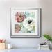 Red Barrel Studio® Asbury Garden Bloom IV - Picture Frame Painting Print on Paper in Green/Red/White | 34.5 H x 34.5 W x 1.5 D in | Wayfair