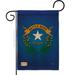 Breeze Decor Nevada Americana States Impressions Decorative Vertical 2-Sided 1'5 x 1 ft. Garden Flag in Blue/Green/Yellow | Wayfair