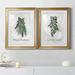 The Holiday Aisle® Sprig of Christmas Time - 2 Piece Painting Print Set Paper, Solid Wood in Gray | 24.5 H x 37 W x 1.5 D in | Wayfair