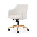 Meelano Task Chair Upholstered in Gray | 32.1 H x 22.5 W x 24.3 D in | Wayfair 64-GD-WHI