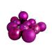 Northlight Seasonal Shatterproof 4-Finish Christmas Ball Ornament Plastic in Pink | 3 H x 3 W x 3 D in | Wayfair 31754285