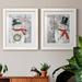 The Holiday Aisle® Let It Snow Snowman - 2 Piece Textual Art Print Set Paper, Solid Wood in Gray/Green/White | 17 H x 20 W in | Wayfair