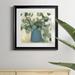 Gracie Oaks Greenery Still Life VI - Picture Frame Painting Print on Canvas Canvas, Solid Wood in Blue/Green | 34.5 H x 34.5 W x 1.5 D in | Wayfair