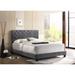 House of Hampton® Castilla Tufted Standard Bed Upholstered/Velvet in Gray | 48 H x 80 W x 83 D in | Wayfair 6782C466ACAA4FBF86DED26ACEC05626