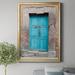 Ebern Designs Topaz Door by J Paul - Picture Frame Photograph Print on Canvas Canvas, Solid Wood in Blue/Gray | 30.5 H x 22.5 W x 1.5 D in | Wayfair