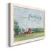 August Grove® Family Gathers Here - Painting Print on Canvas, Solid Wood in Blue/Green/Red | 31 H x 44 W x 1 D in | Wayfair