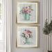 Red Barrel Studio® Cottage Sweet Bouquet I - 2 Piece Picture Frame Painting Print Set on Paper in Blue/Green/Pink | 26.5 H x 53 W x 1.5 D in | Wayfair