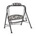 Rosalind Wheeler Gardnertown Cardinal Porch Swing w/ Stand Metal in Brown | 66 H x 63 W x 50 D in | Wayfair A19EE3D1E1D84E3D9869AE05E6BC436B