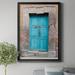 Ebern Designs Topaz Door by J Paul - Picture Frame Photograph Print on Canvas Canvas, Solid Wood in Blue/Gray | 24.5 H x 18.5 W x 1.5 D in | Wayfair