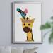 Three Posts™ Baby & Kids Emilio Giraffe Framed Art Canvas in Blue/Yellow | 30.5 H x 42.5 W x 1.5 D in | Wayfair 2BBFF5F38E074FF1BA0593F7B8195FE8