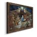 The Holiday Aisle® The Nativity - Painting Print on Canvas, Solid Wood in Blue/Brown | 24 H x 18 W x 1.5 D in | Wayfair
