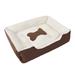 Tucker Murphy Pet™ Orthopedic Pet Calming Bed Soft Warm Cat Dog Nest House Small Large Washable Mat /Fleece in Brown | Wayfair