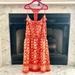 American Eagle Outfitters Dresses | Crochet Racerback Dress | Color: Cream/Orange | Size: S